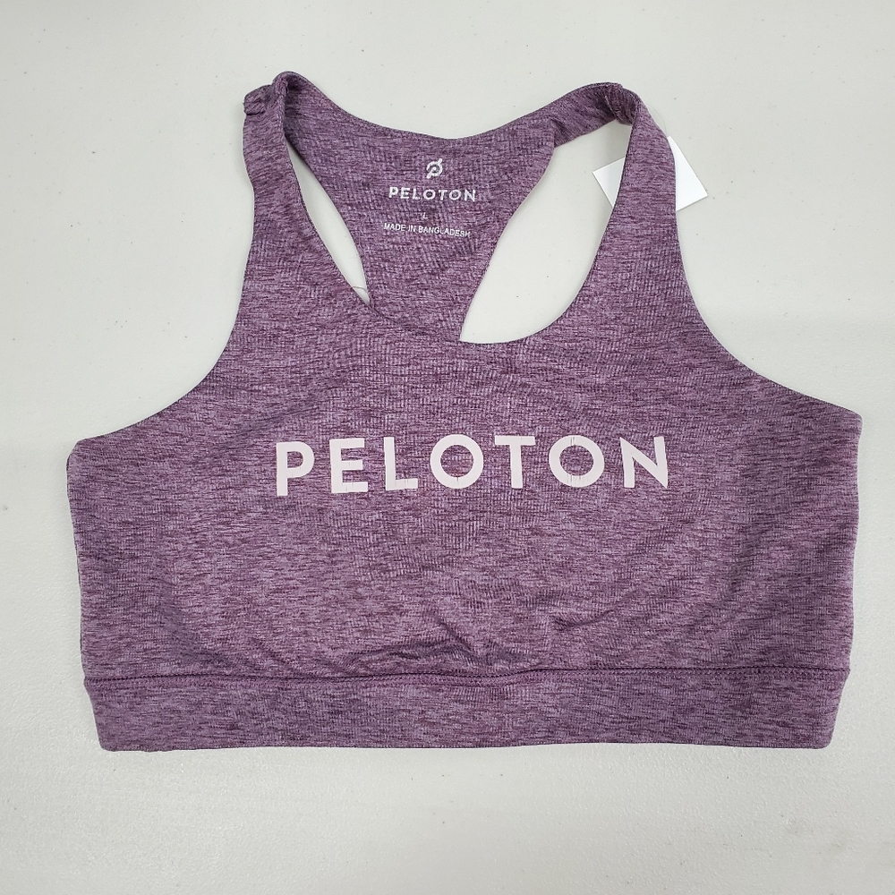 Peloton Cage Sports Bra Purple Heather Sz L